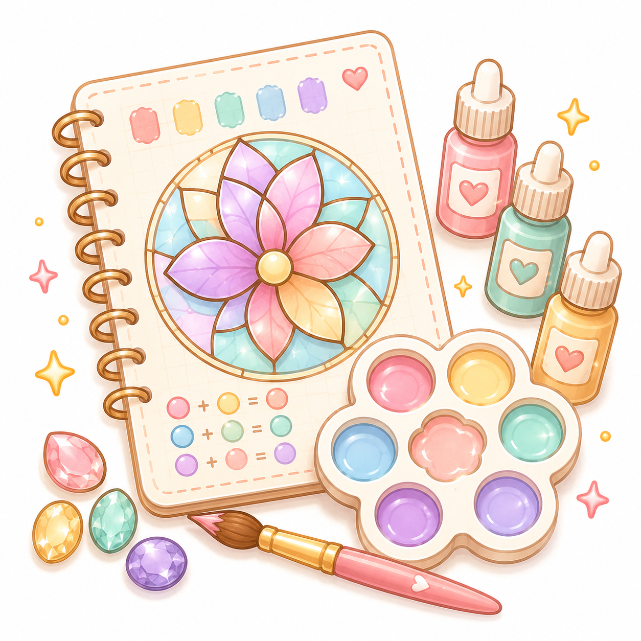 Faux Stained Glass Color Notes