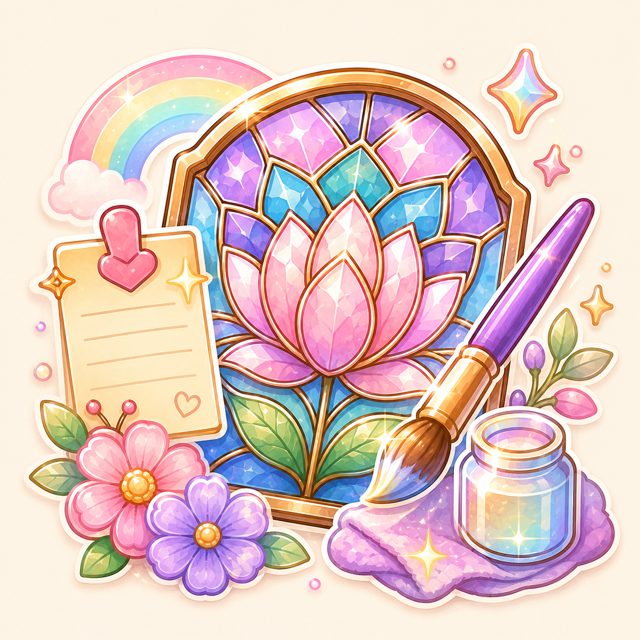 Faux Stained Glass Finishing Notes