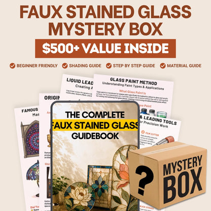 Faux Stained Glass Mystery Box