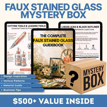 Faux Stained Glass Mystery Box