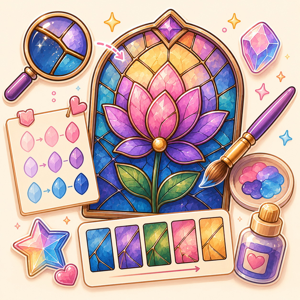 Faux Stained Glass Shading Secrets